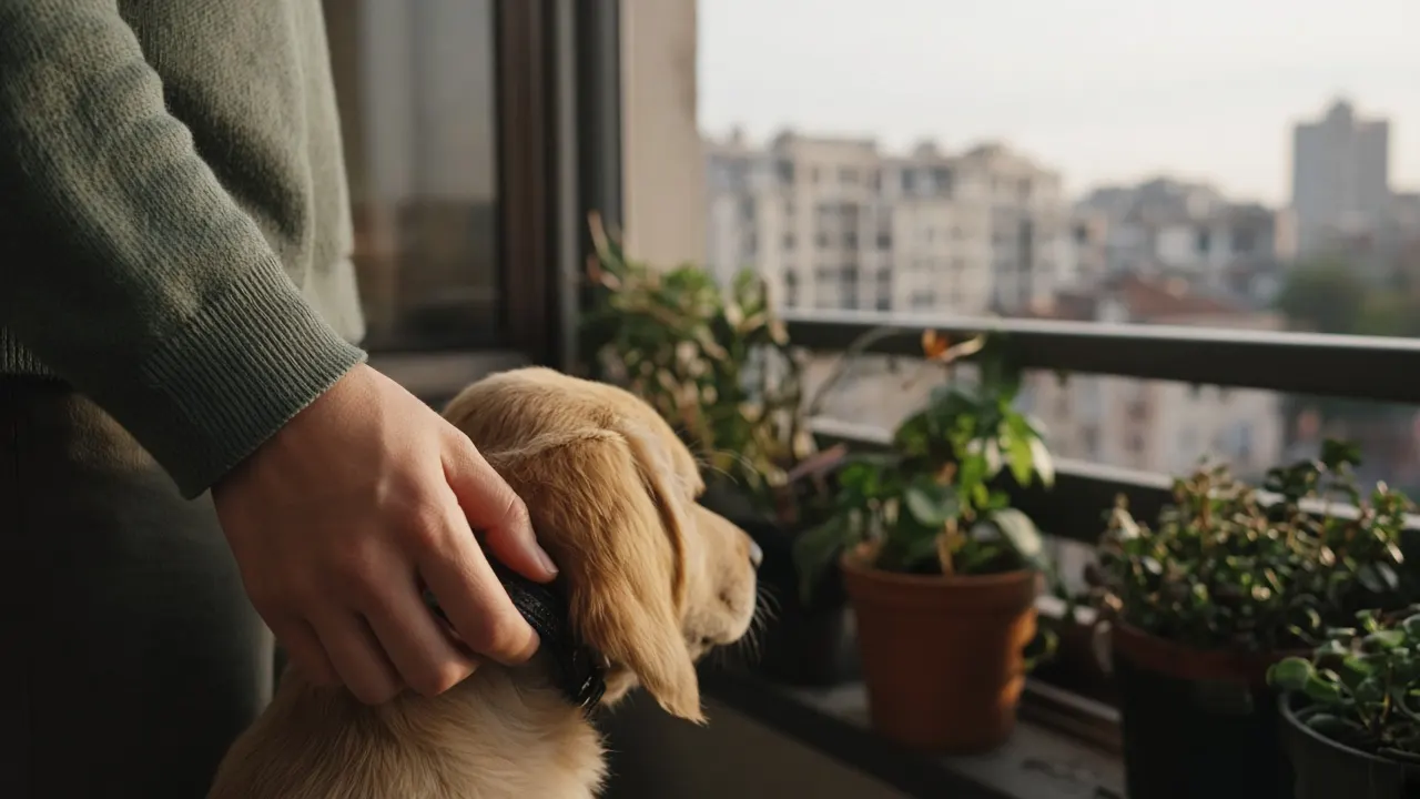 A pet at home in Calgary
